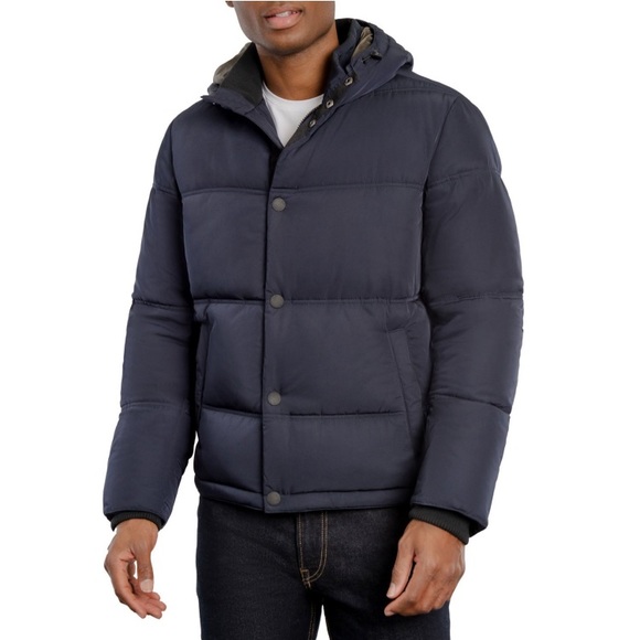 Lucky Brand men’s heavy puffer coat navy L - Picture 4 of 4